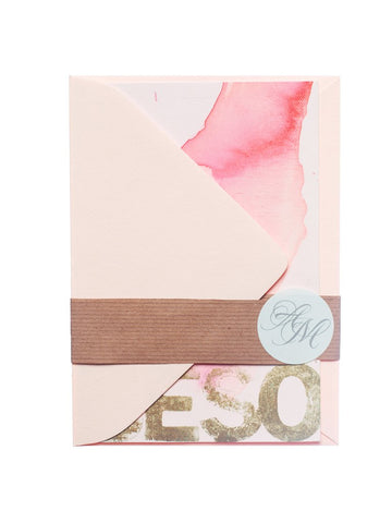 "BONJOUR" FOLDING CARD