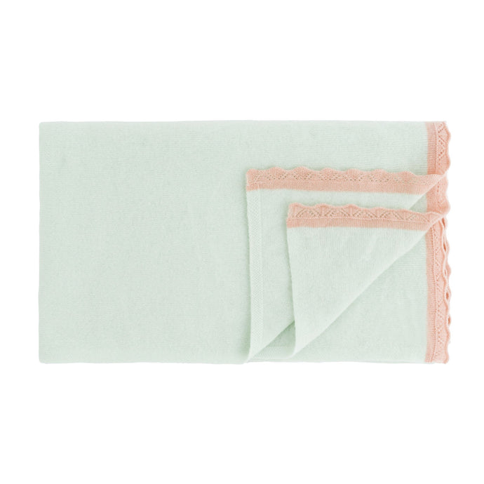 Fleur Throw Blanket, seafoam