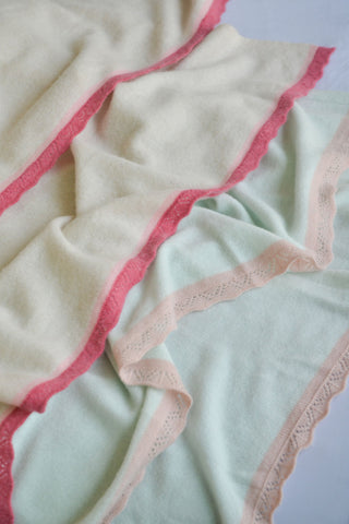 Fleur Throw Blanket, seafoam