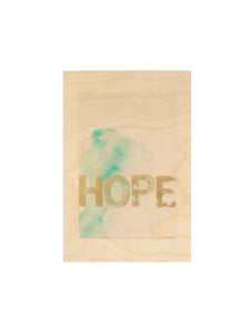 HOPE WOOD PRINT