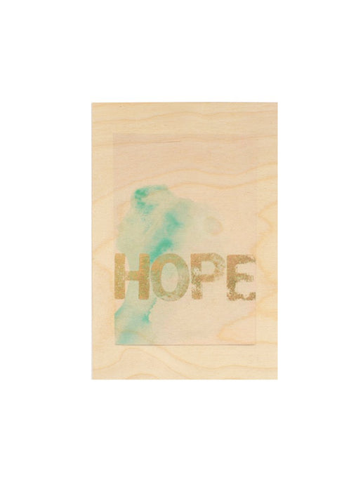 HOPE WOOD PRINT